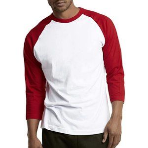 NEW CottonBell Men's 3/4 Sleeve Raglan Baseball T